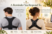 Comparison of a traditional brace and the Smart Posture Reminder